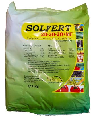 Ingrasamant Solfert 20-20-20+ME 1 kg