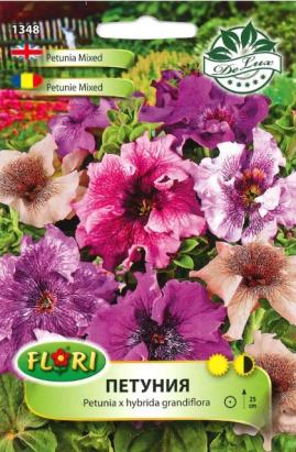 Seminte flori Petunia multicolora mix/ Petunia x hybrida grandiflora veined mix (100 seminte)