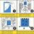 Capcane lipicioase albastre MAT - set 10 placi, Trips