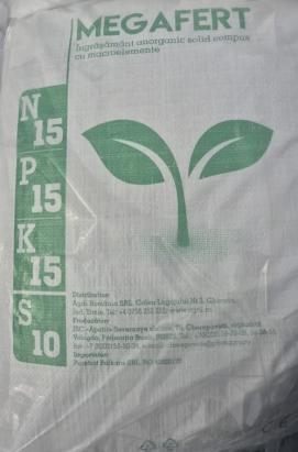 Ingrasamant complex Megafert NPK 15+15+15 sac 25 KG