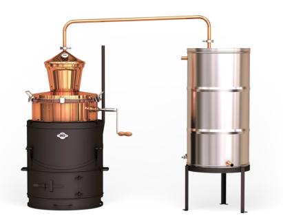 Cazan de tuica Basculant 80 L cu racitor clasic 200/6