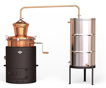 Cazan de tuica Stabil 100 L cu racitor clasic 200/6