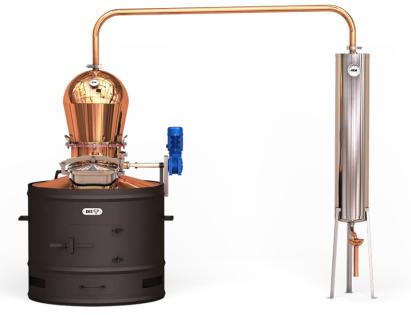 Cazan de tuica Stabil 120 L cu racitor cu flux continuu 30 L EM